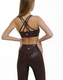 Brown shine Bra back straps