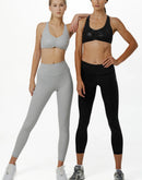 Grey shine set for women gymwear