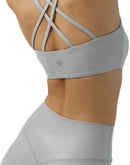 Women Grey shine Bra form back