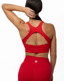 Red Cross Back bra