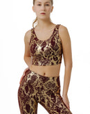 Women brown snake bra