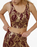 Brown bra in exotic set