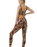 Exotic snake print bra in brown color