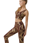 Snake skin Brown activewear set