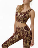 Brown bra exotic snake skin print