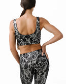 Exotic black snake skin set