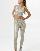 White exotic leggings