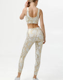 White exotic leggings with bra