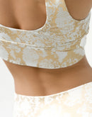 White exotic snake print bra