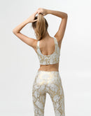 White exotic snake bra