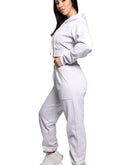 off-white color set joggers and hoodie