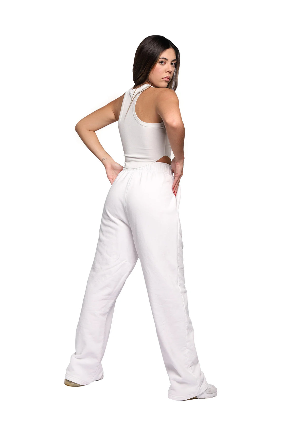 Sweatpants in white color