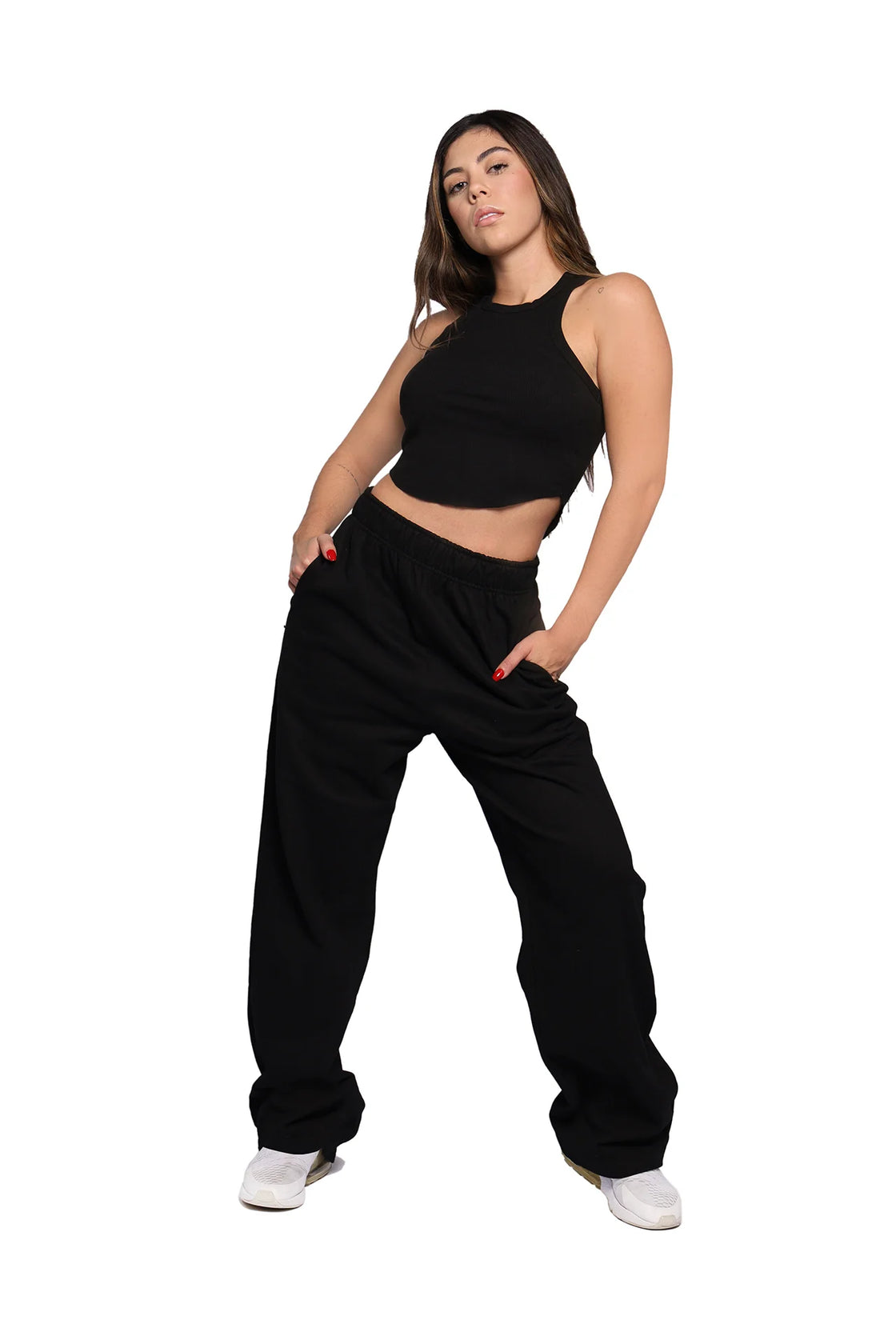 Black crop top