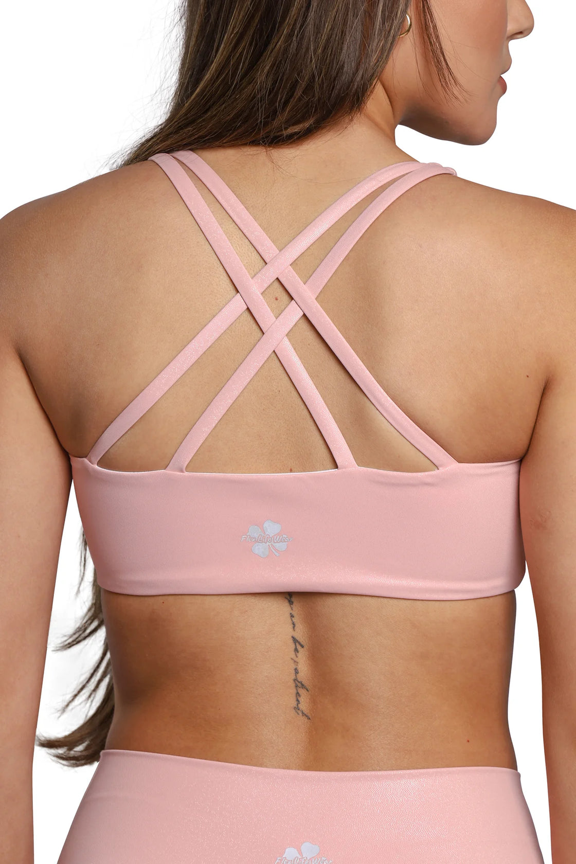 Shine gloss pink bra