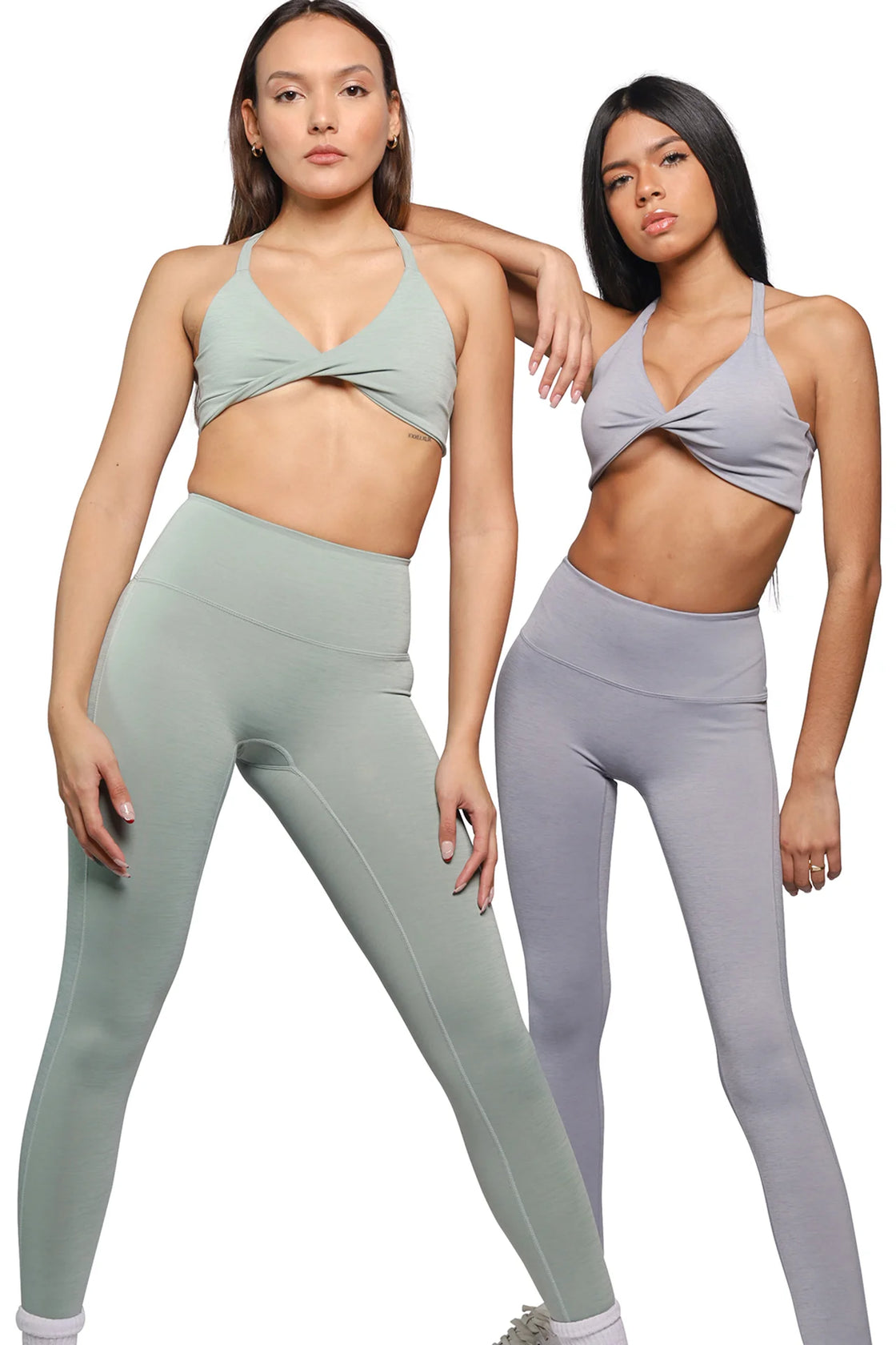 Light green leggings sets