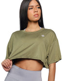 Green crop top