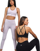 Lavender color bra for yoga