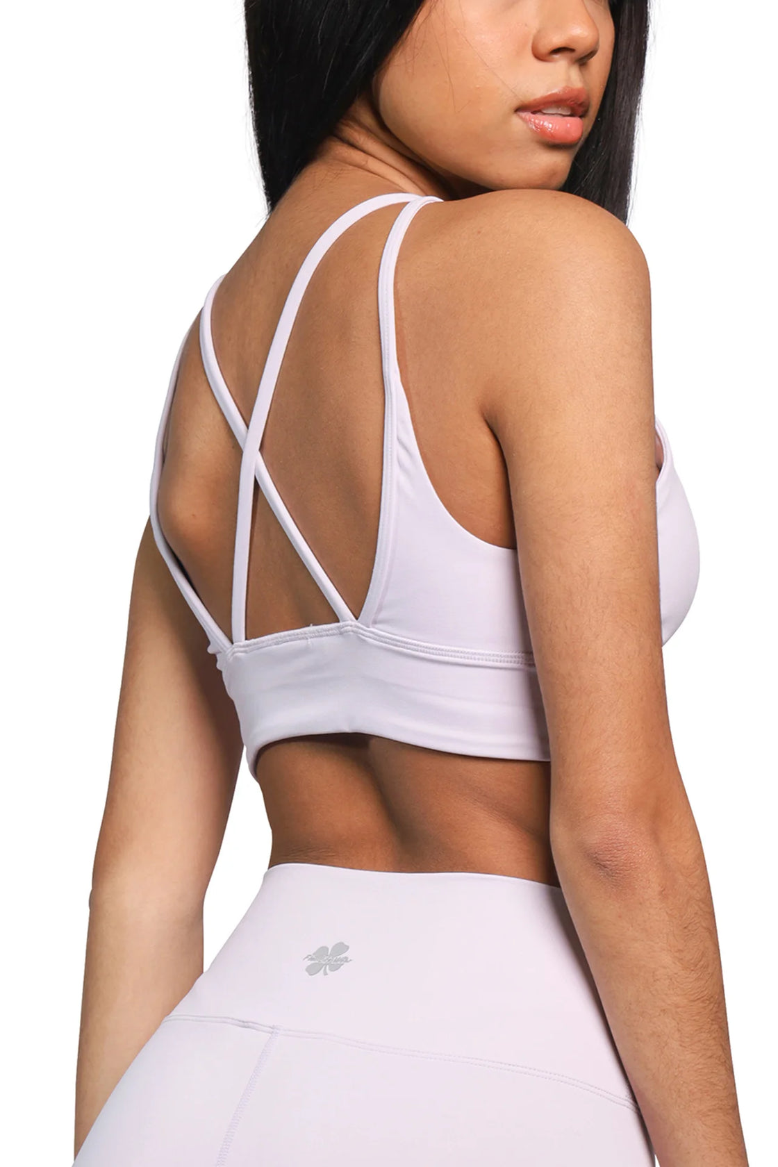 Women lavender strappy bra