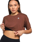 Brown crop top