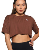 Brown crop top oversize