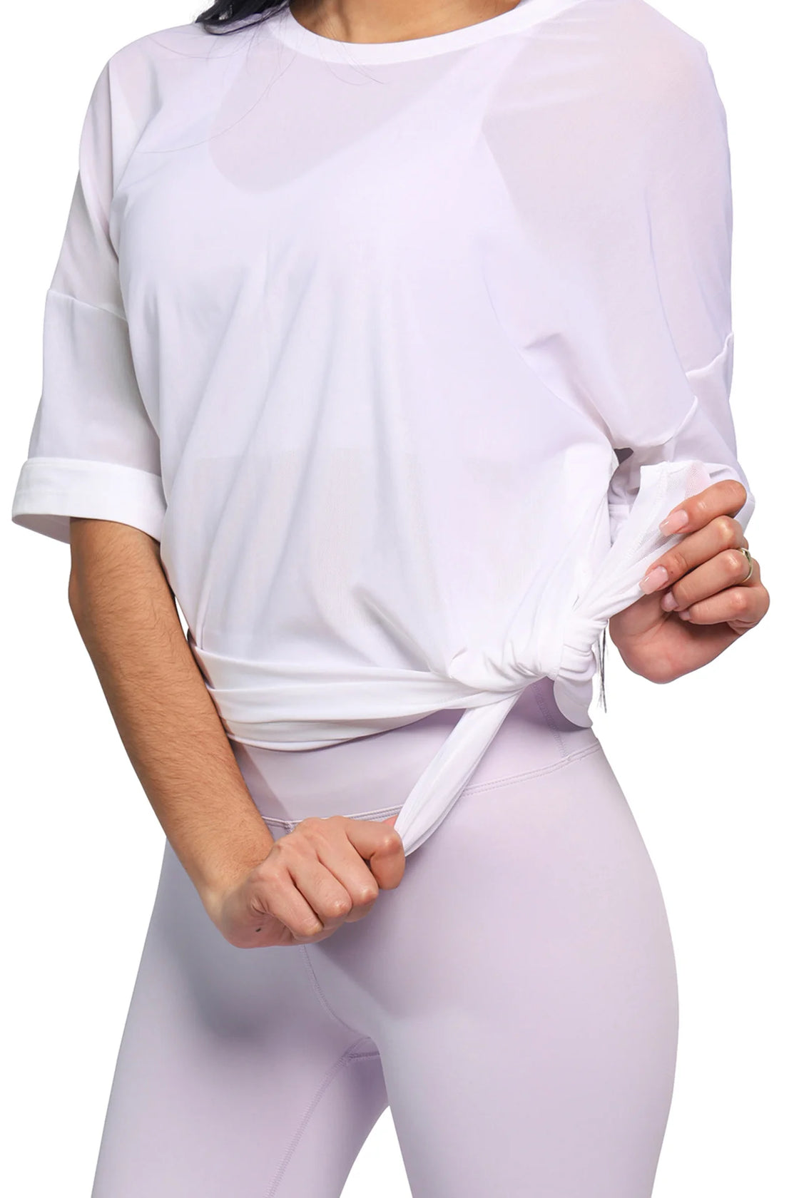 White mesh top for women