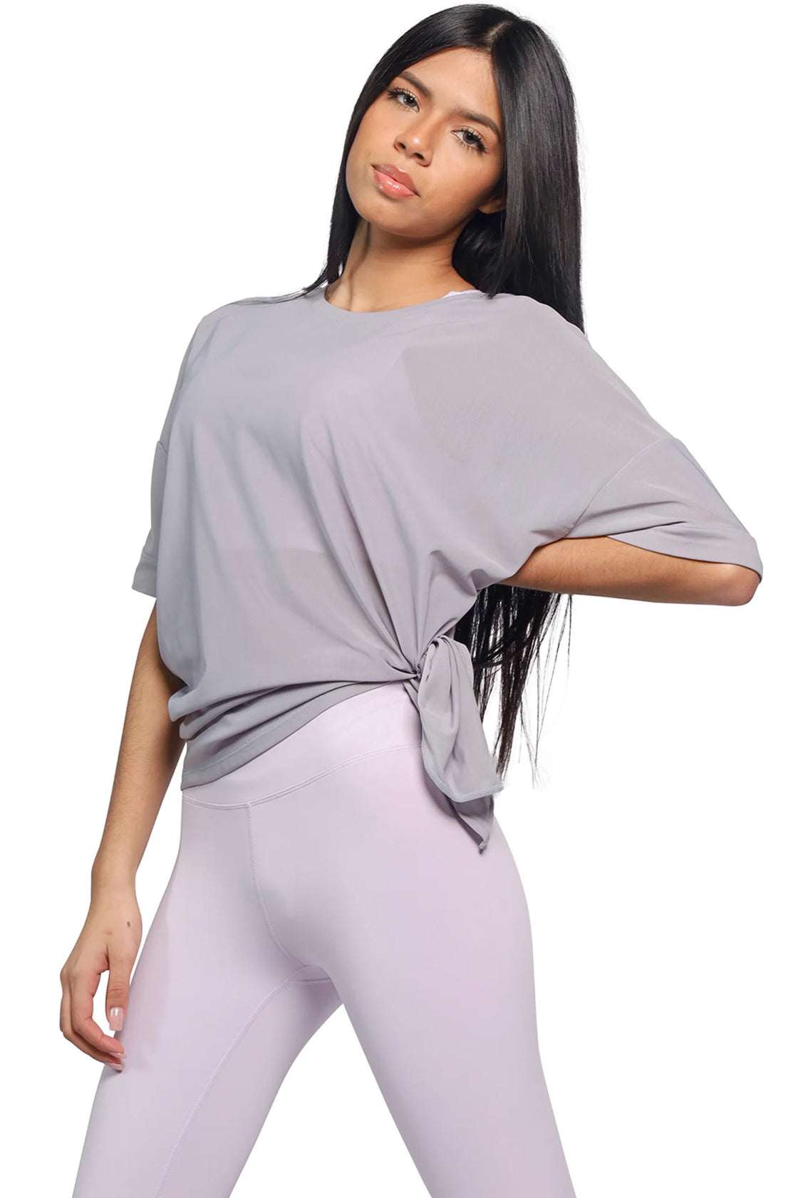light grey mesh t-shirt