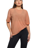 Mesh top for women in brown color