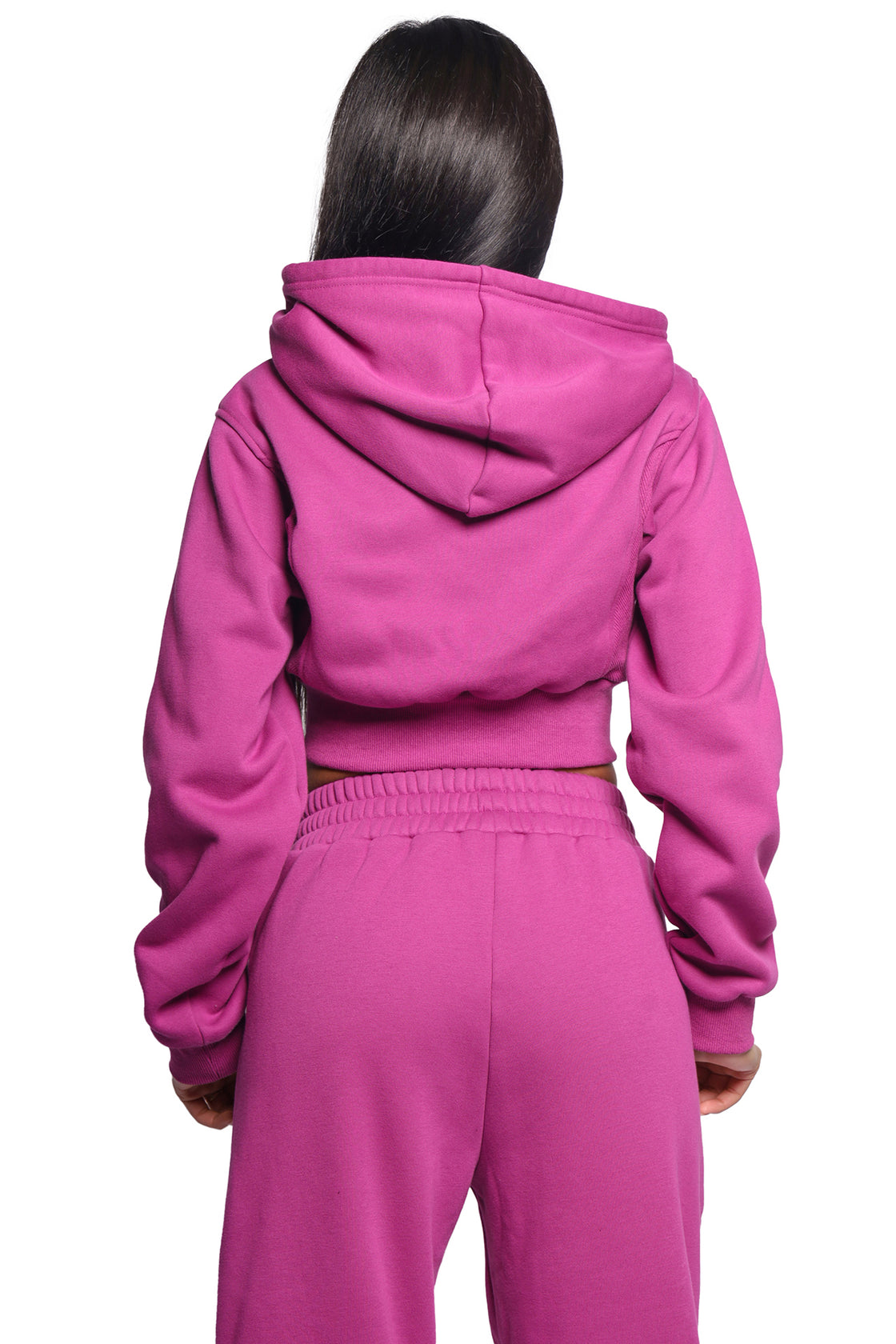 Hoodie in hot pink winter