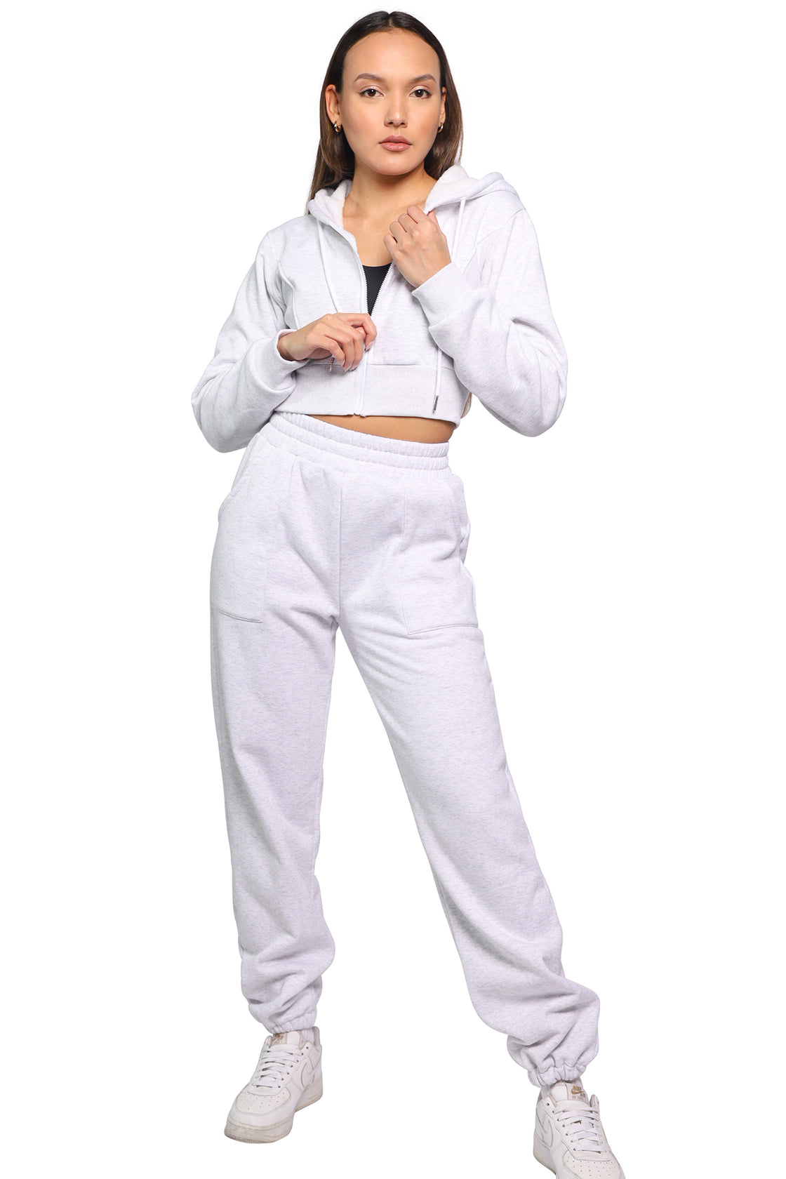 Off-white cropped hoodie