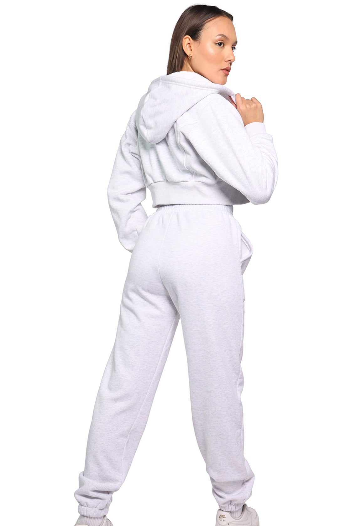 Women winter set in off-white color