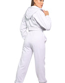 Women winter set in off-white color