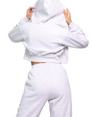 off-White zip up hoodie cropped