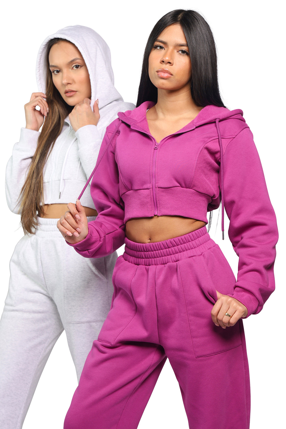 Womens hoodies in off-white color