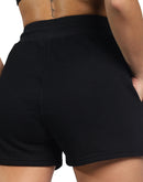 Black shorts from back