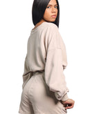 Oversize tan pullover