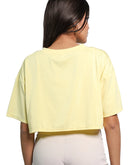 Crop top yellow from back