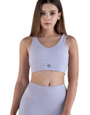 Women soft bra in lavender color