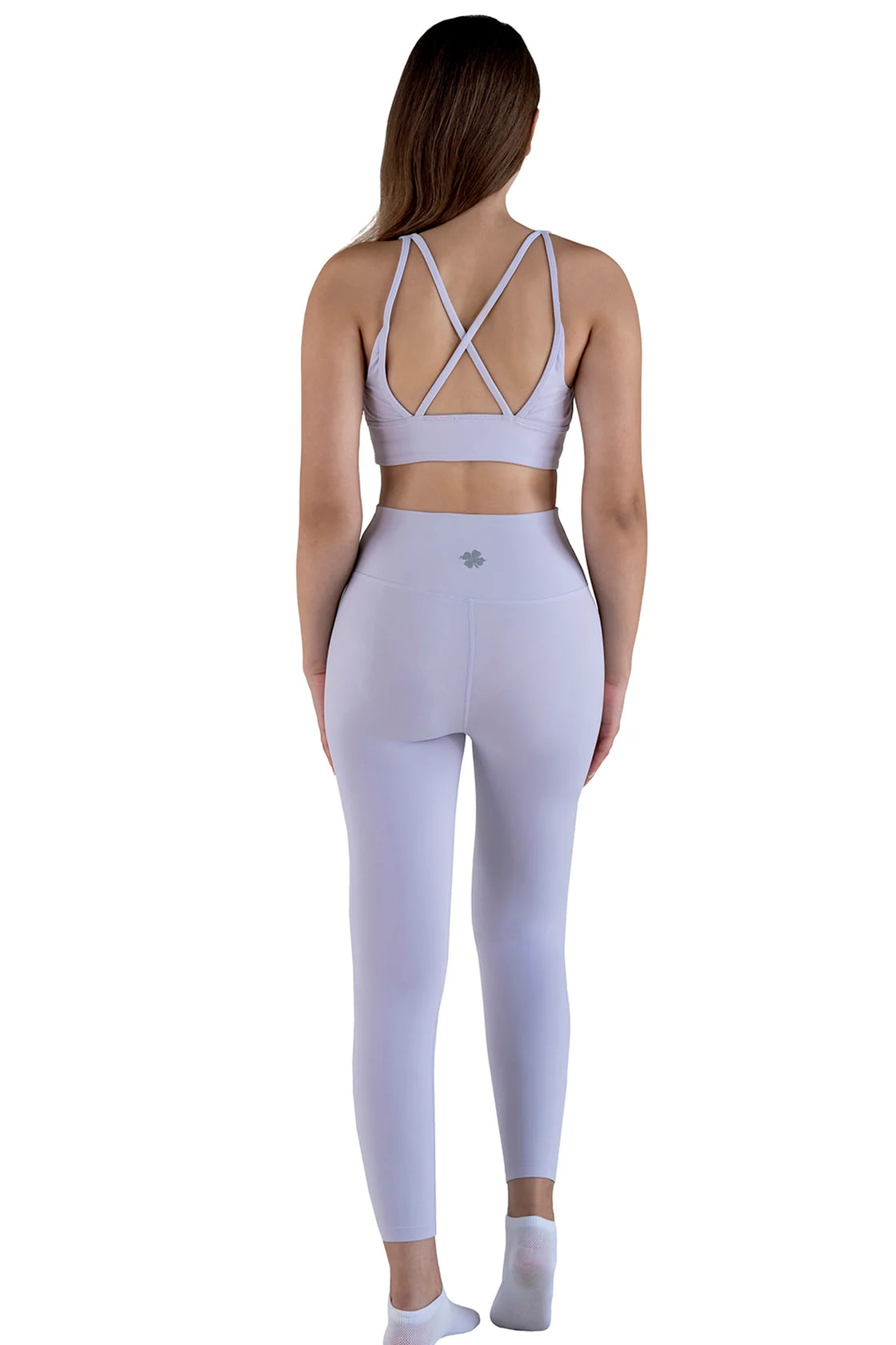 Lavender color leggings with bra