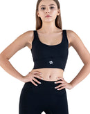 Black bra top