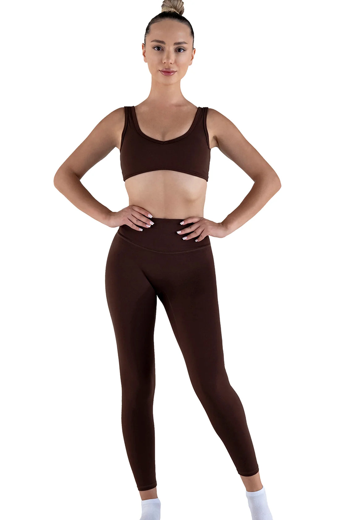 Brown leggings