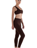Brown womens leggings with bra