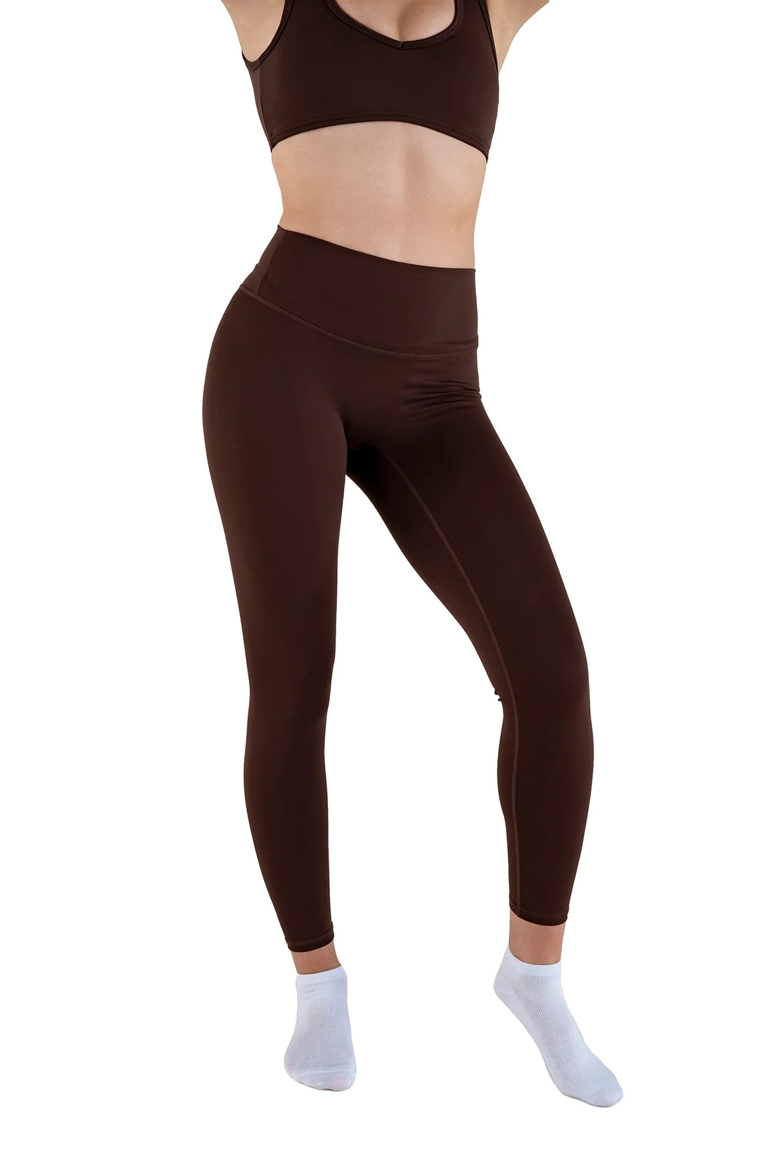 Womens leggings in brown