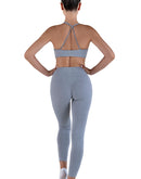 Light grey leggings set for women