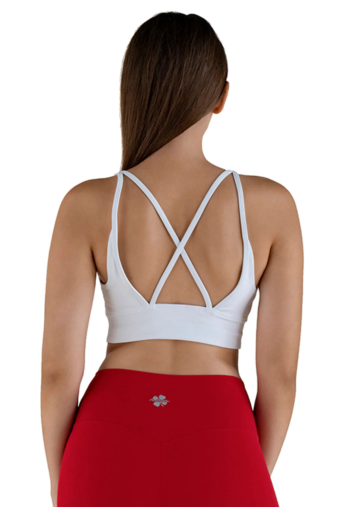 Strappy bra in white