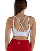 Strappy bra in white