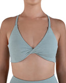 Light green sports bra