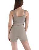Women beige bra with shorts