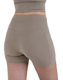 Beige Shorts with Pockets