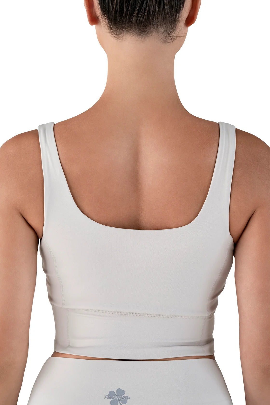 Ivory bra from back top