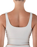 Ivory bra from back top